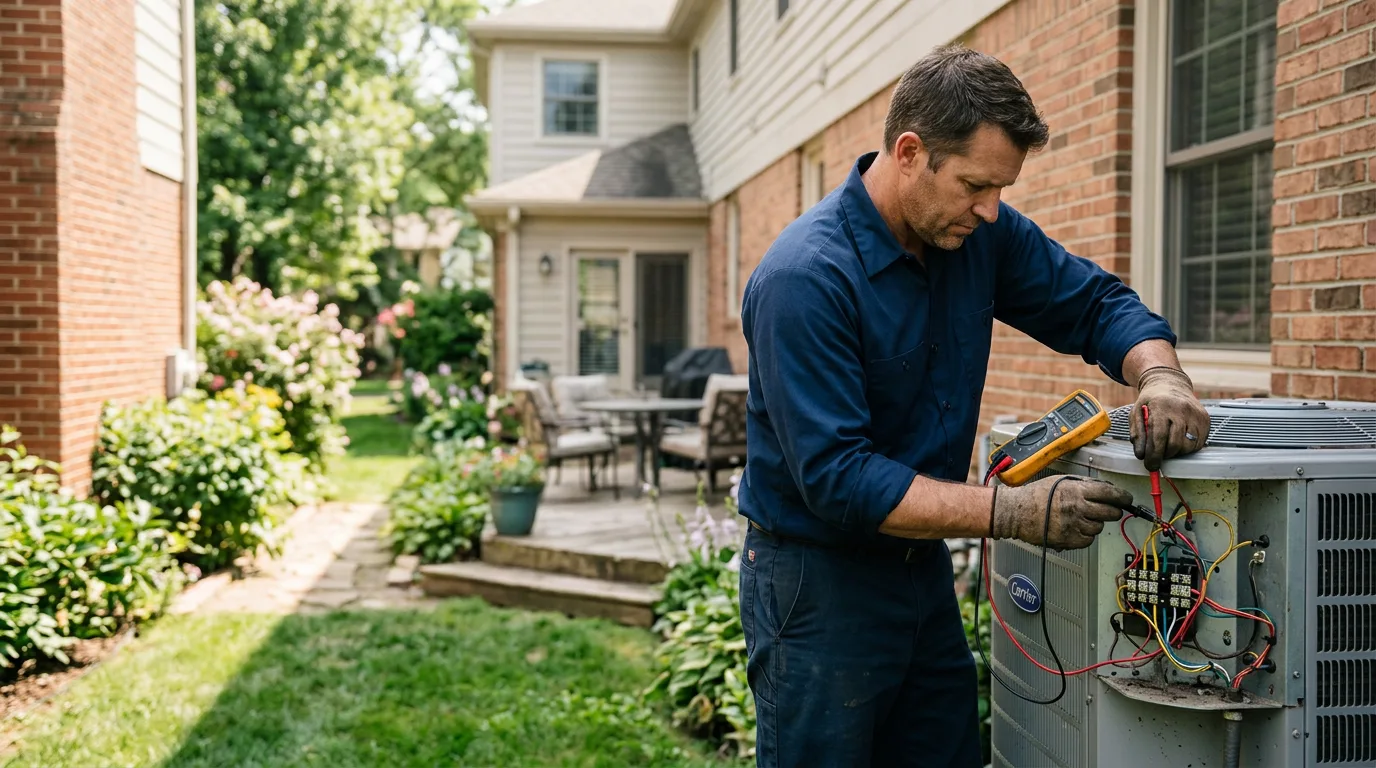 HVAC technician working near Pomfret, CT